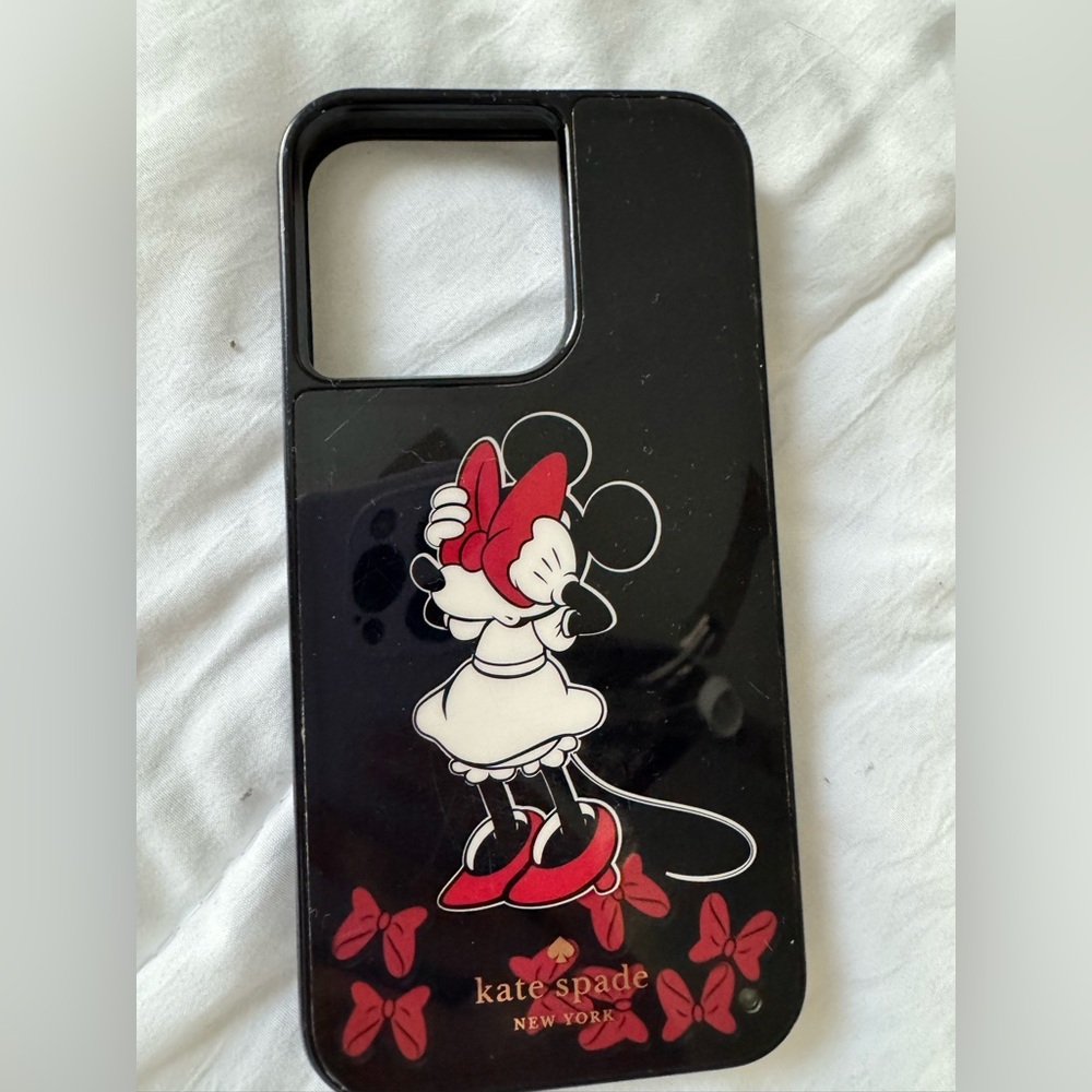Kate Spade Black and Red Minnie Mouse Phone Case